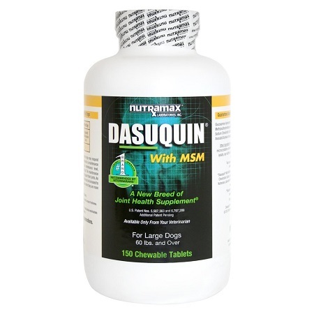 Nutramax Dasuquin Chewable Tablets for Dogs on White Background